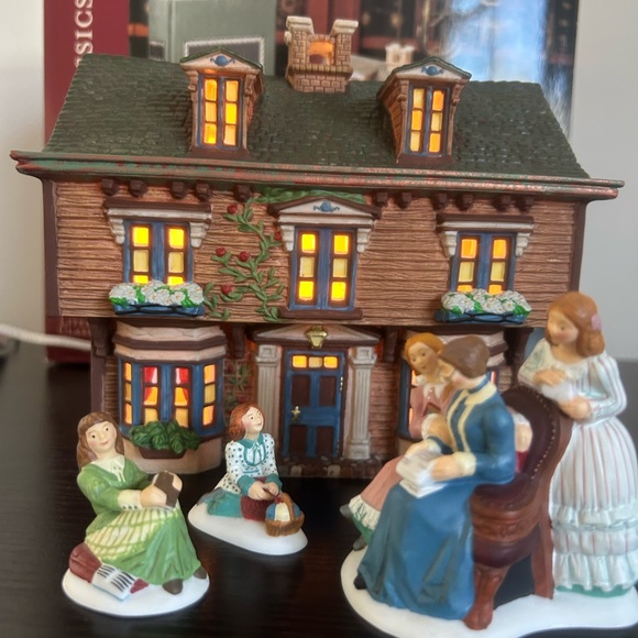 Dept 56 Literary Classics Little Women the March Residence With Original Box - Picture 2 of 11